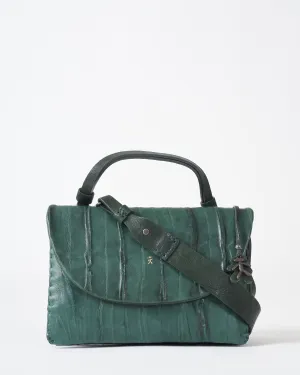 top handle/crossbody - plissettato menta