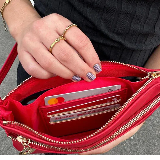 Touch Screen Purse - CHERRY BERRY RED