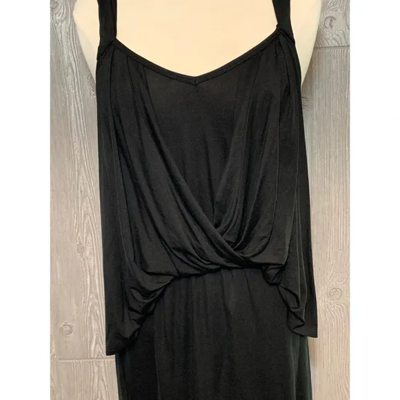 Trina Turk Black Stretch Racer Back Dress S