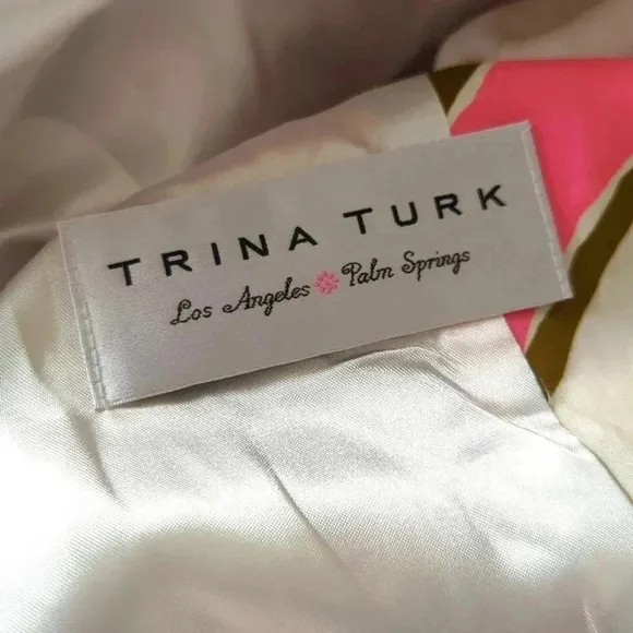 Trina Turk Pink Zebra Dress Coat