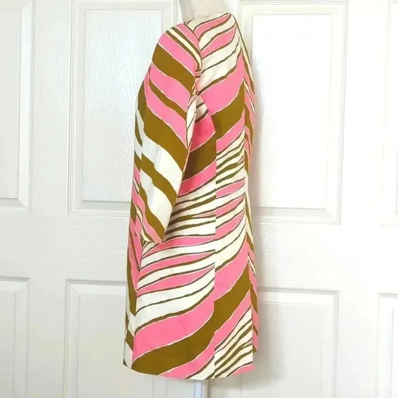 Trina Turk Pink Zebra Dress Coat