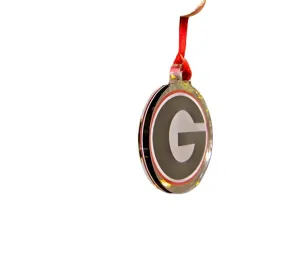 UGA Acrylic Super G Ornament and Bag Tag