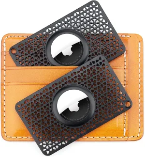 Ultra Thin for Airtag Wallet Card Holder 2 Pack 0.1 inch Thickness