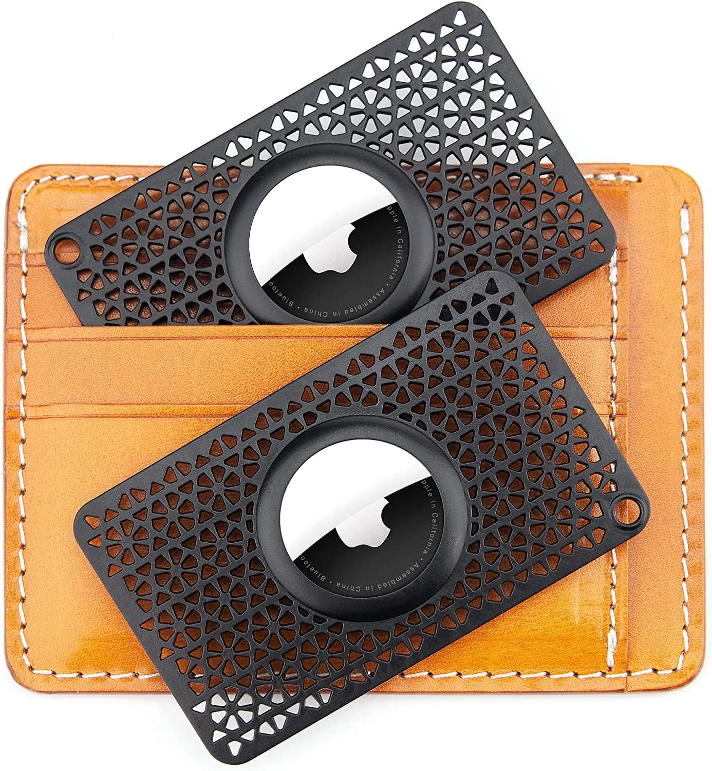 Ultra Thin for Airtag Wallet Card Holder 2 Pack 0.1 inch Thickness