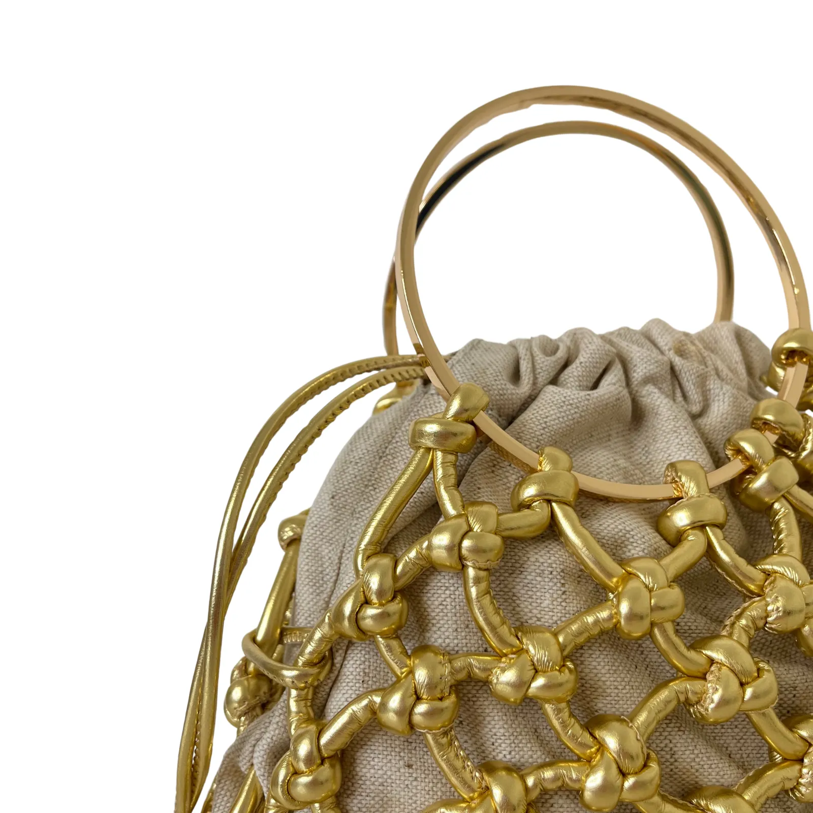 Unisa Zcoco Small Natural Ring Handle Bag