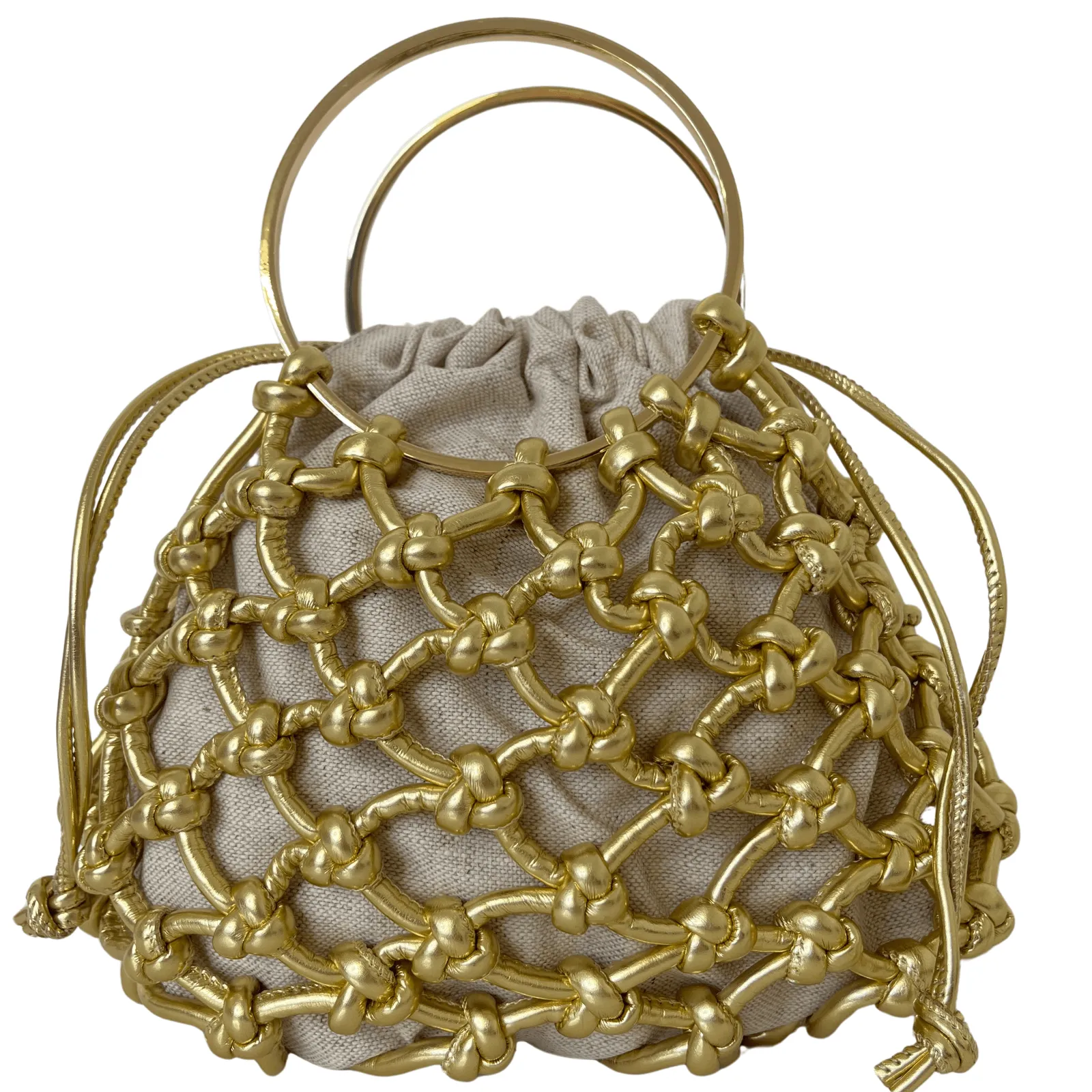Unisa Zcoco Small Natural Ring Handle Bag