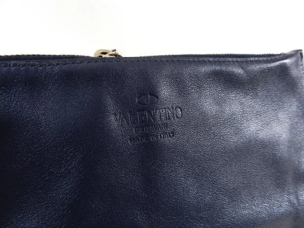 Valentino 2016 Burgundy and Navy Pineapple Ananas Drawstring Bag