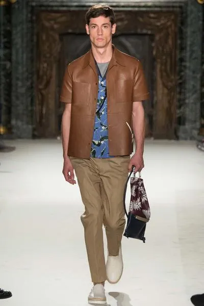 Valentino 2016 Burgundy and Navy Pineapple Ananas Drawstring Bag