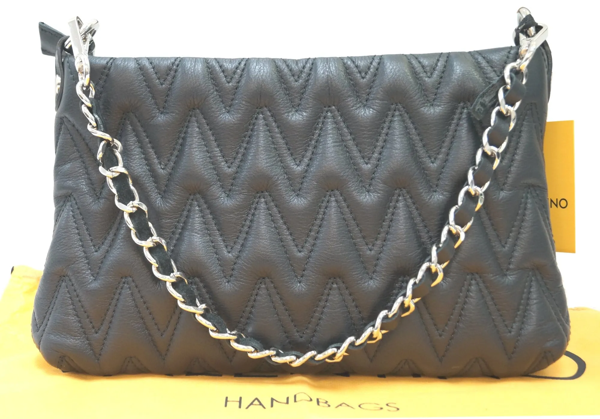 Valentino By Mario Valentino Vanille Studs Leather Shoulder Bag