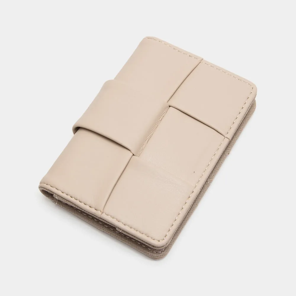 VEGAN WOVEN CARDHOLDER/WALLET