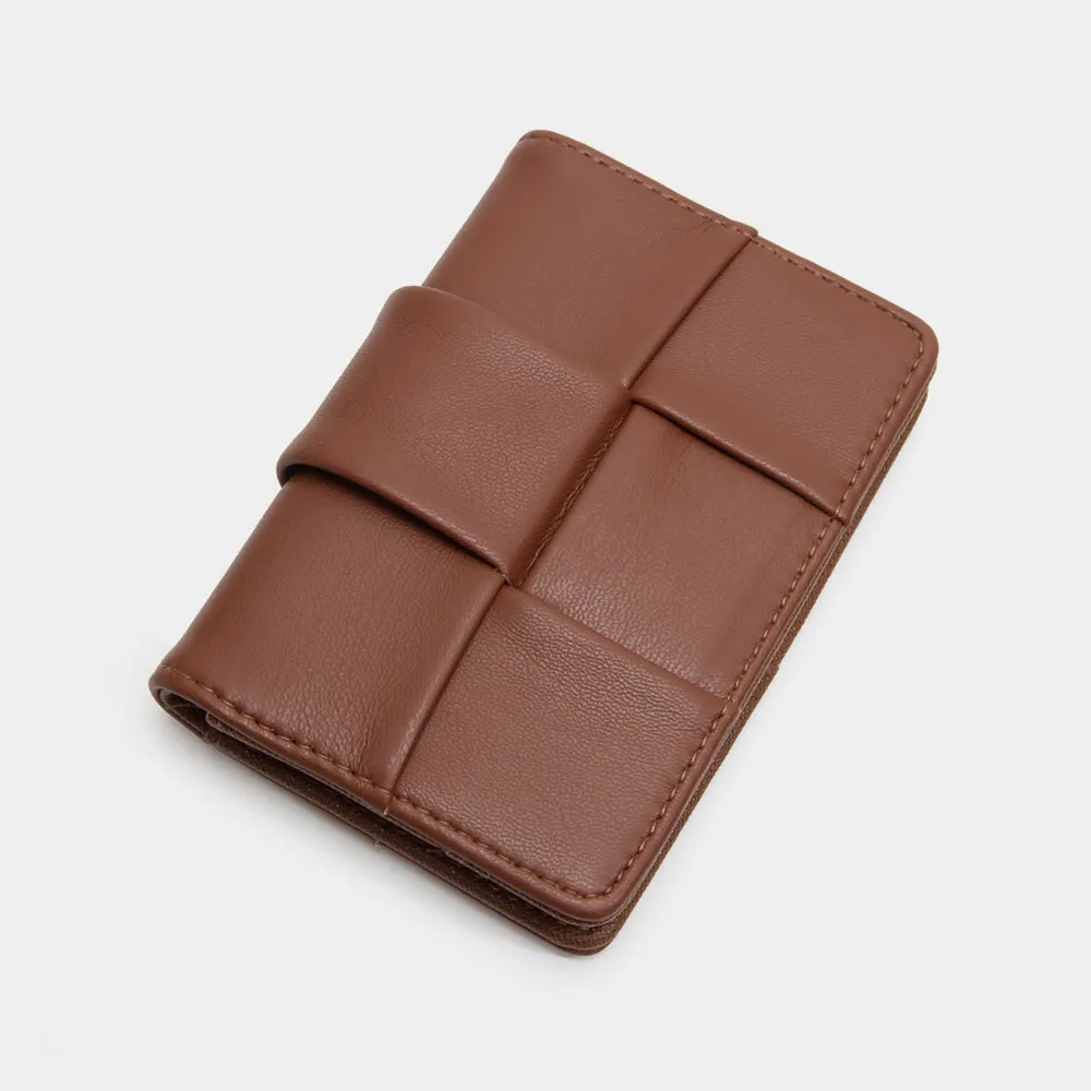 VEGAN WOVEN CARDHOLDER/WALLET