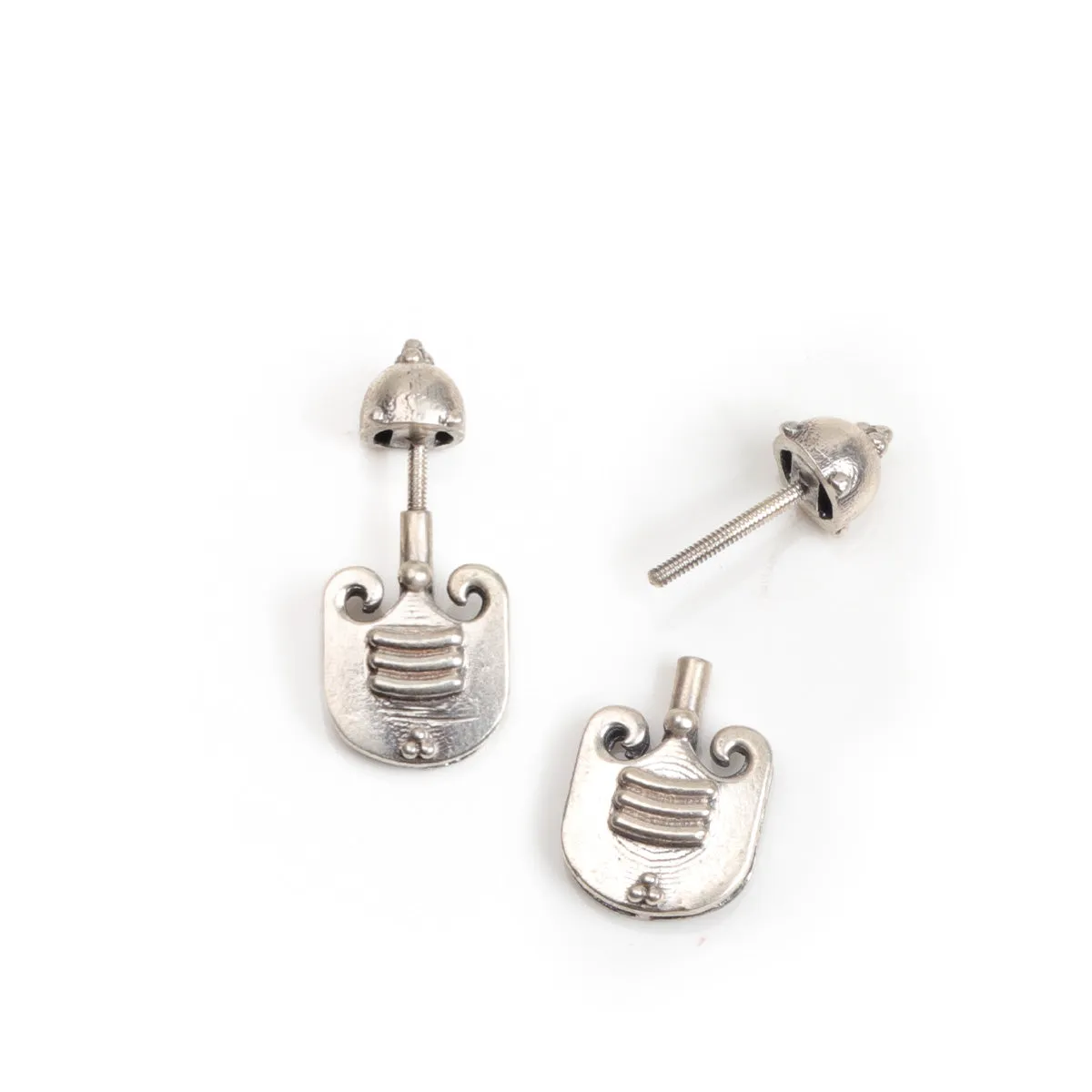 Vibhuti Silver Bugadi - Pierced, Small by MOHA