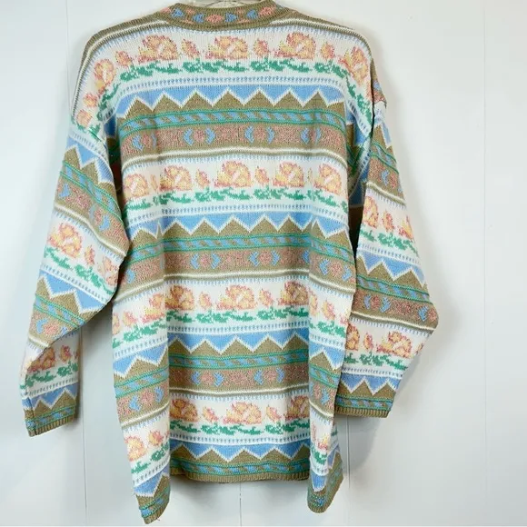 Vintage 80’s Pastel Fairy Kei Kawaii Spank Sweater Women’s Size LXL