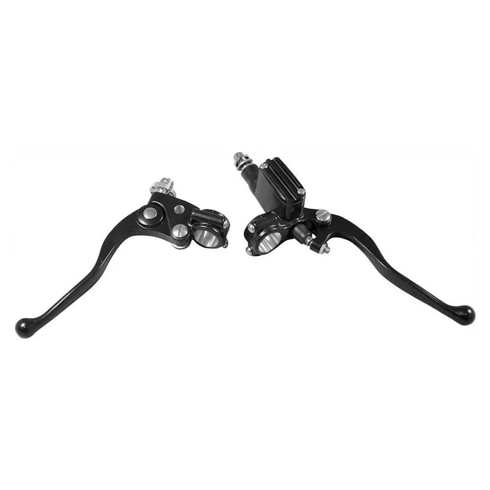 Vintage Hand Control Clutch Brake Lever Set - Harley -  Black