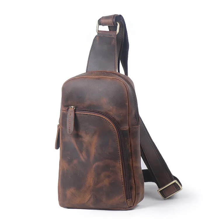 Vintage Leather Crossbody Bag | Timeless Style