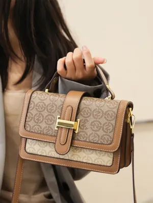 Vintage Prints Small Square Shoulder Crossbody Bag