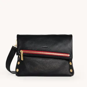VIP | Black/Brushed Gold Red Zip | Med