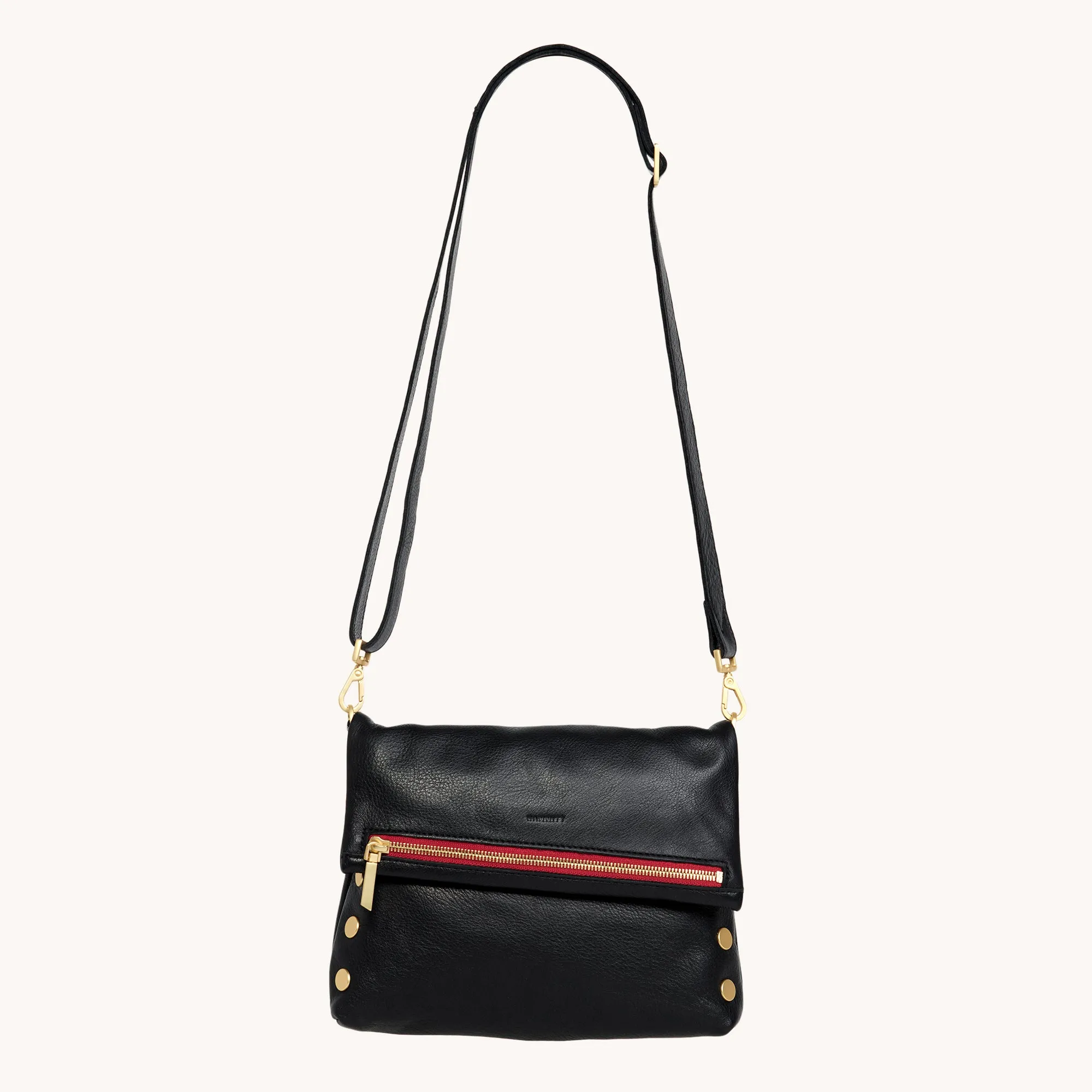 VIP | Black/Brushed Gold Red Zip | Med