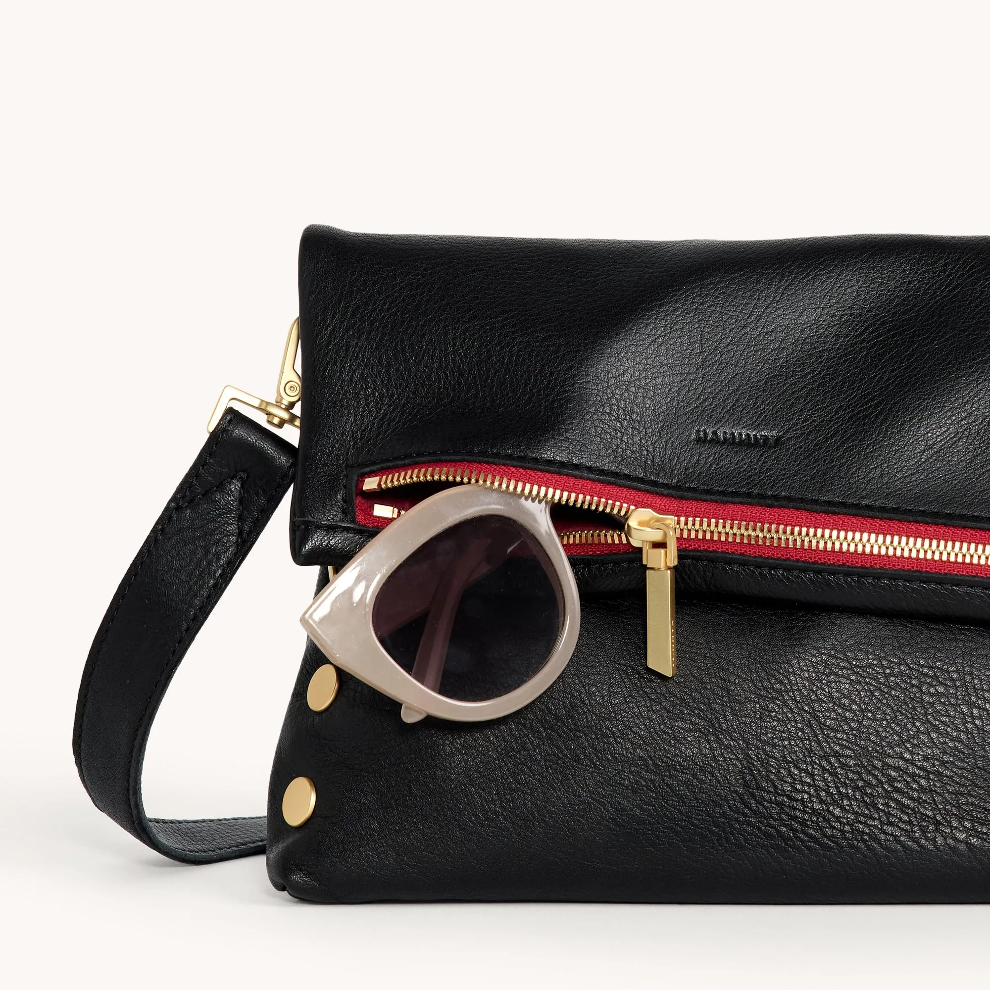 VIP | Black/Brushed Gold Red Zip | Med