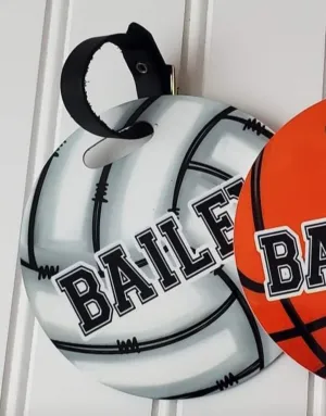 Volleyball bag tag