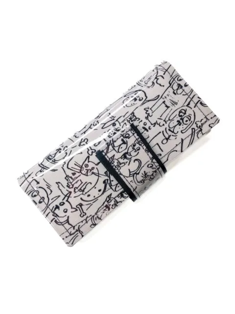 wallet clutch, dogs