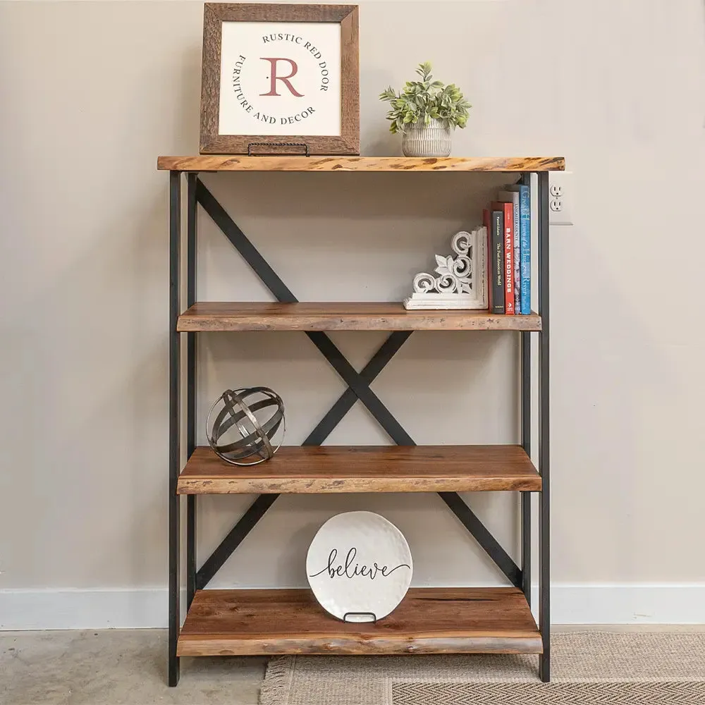 Walnut Live Edge Bookshelf