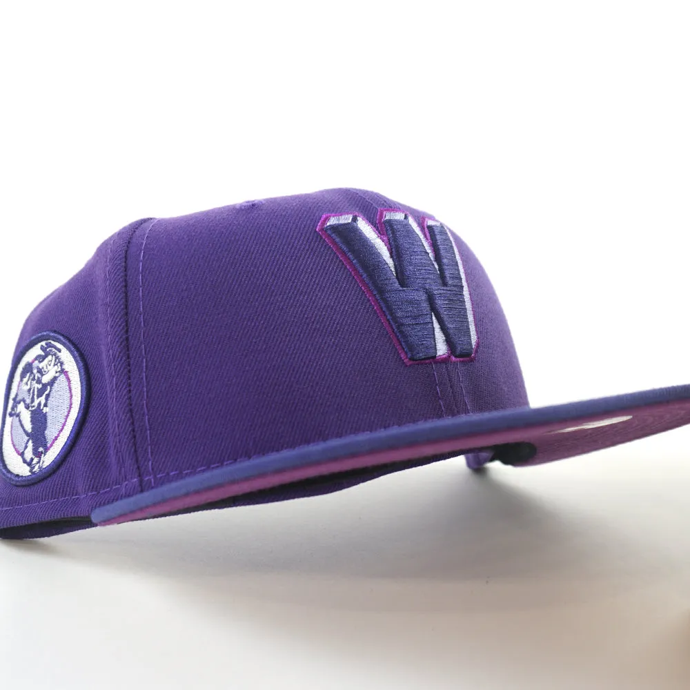 Washington Senators SENATOR CM New Era 59FIFTY Fitted Hat (DEEP PURPLE NEW ORCHID SPARKLING GRAPE Under Brim)