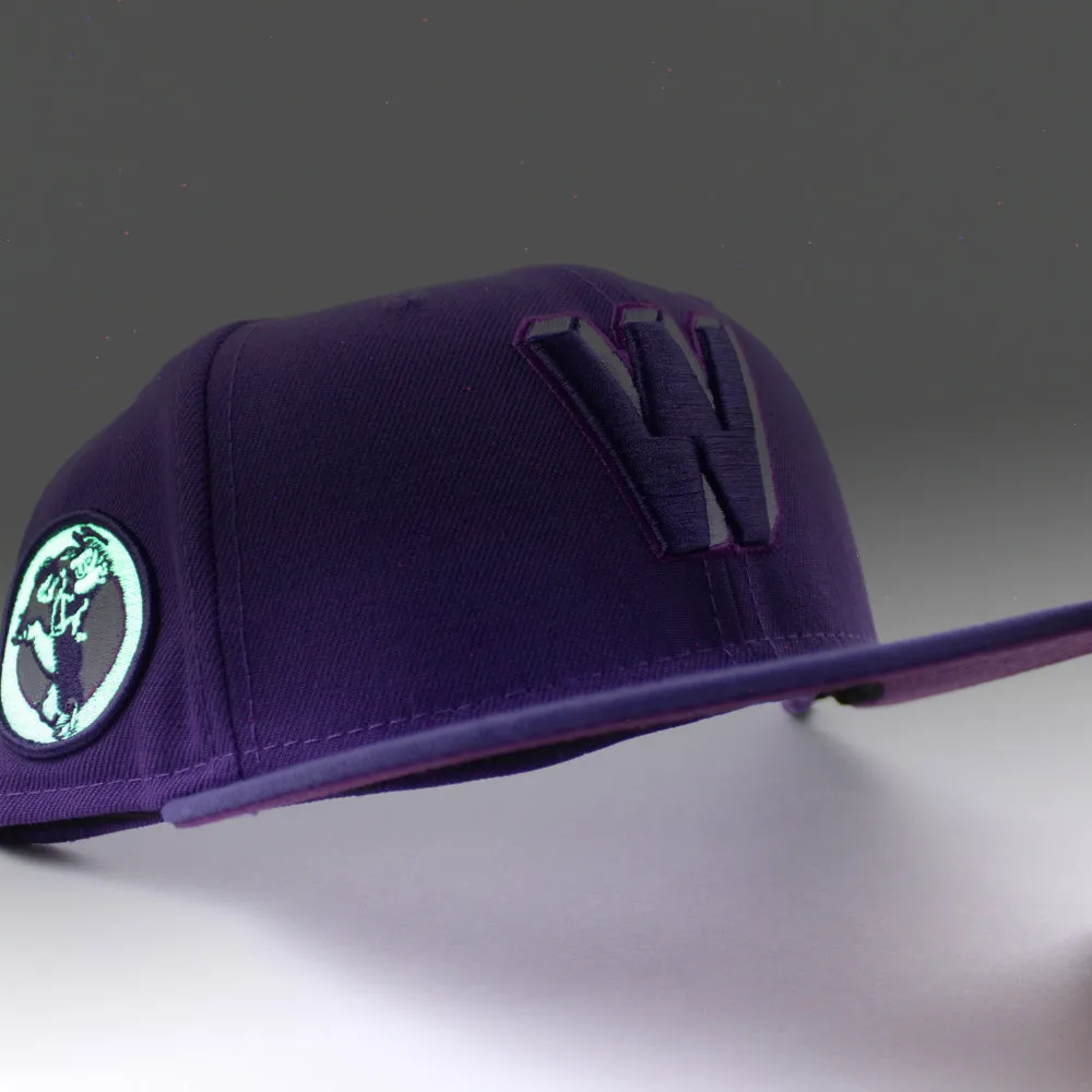 Washington Senators SENATOR CM New Era 59FIFTY Fitted Hat (DEEP PURPLE NEW ORCHID SPARKLING GRAPE Under Brim)