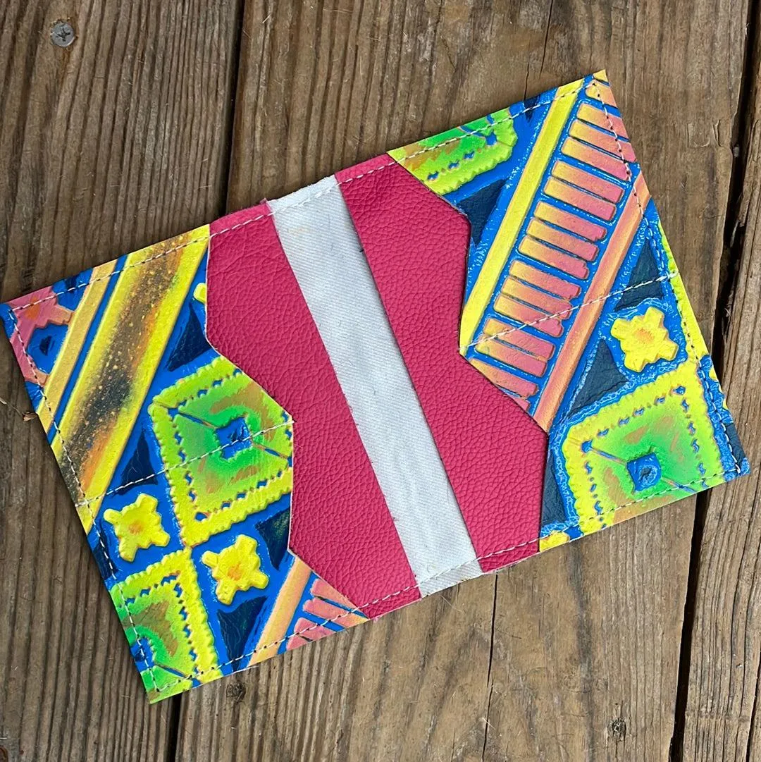 Waylon Wallet - Brindle w/ Neon Trip