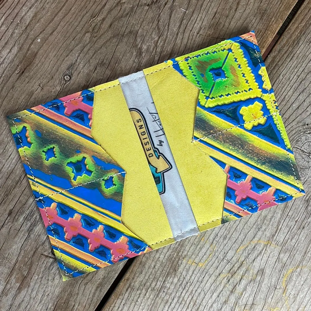 Waylon Wallet - Grey Brindle w/ Neon Trip