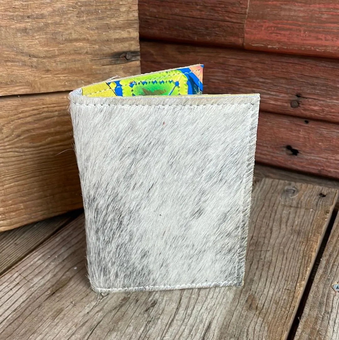 Waylon Wallet - Grey Brindle w/ Neon Trip
