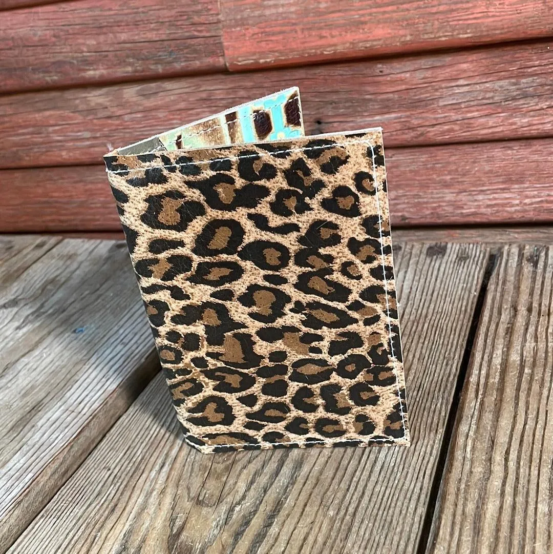 Waylon Wallet -  w/ Leopard Leather