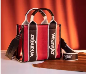 WG2202-292 Wrangler Color Block Small Tote/Crossbody - Red