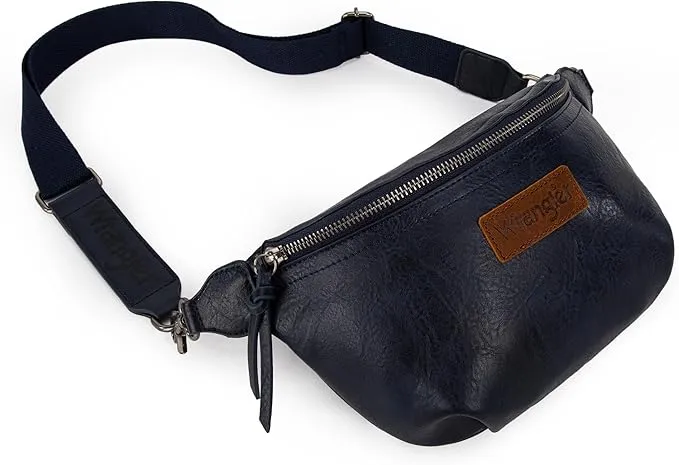 WG82-194  Wrangler Fanny Pack Belt Bag Sling Bag - Navy