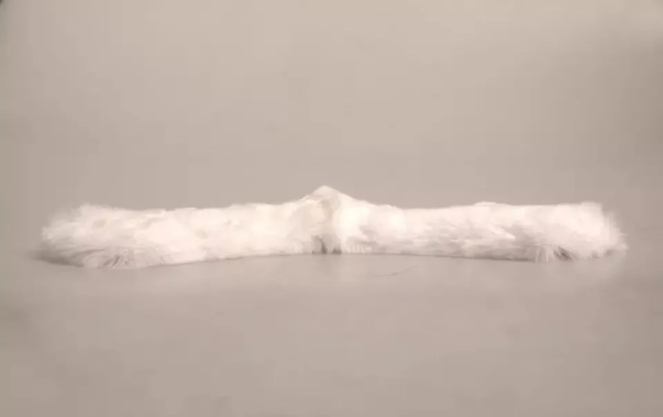 White Fur Shoulder Collar Wrap Shawl Scarf