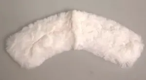 White Fur Shoulder Collar Wrap Shawl Scarf