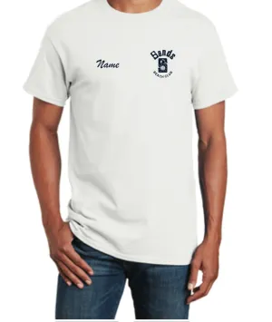 WHITE SHORT SLEEVE SHIRT W/ NAME ON CHEST