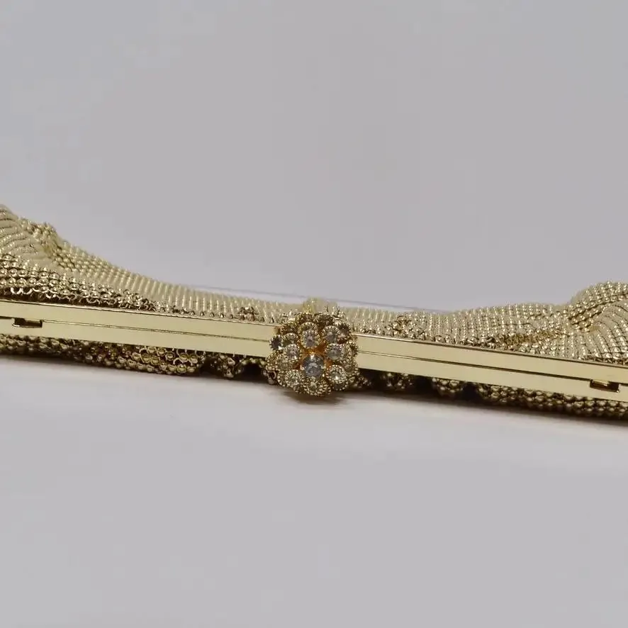 Whiting & Davis Gold Chainmail Clutch