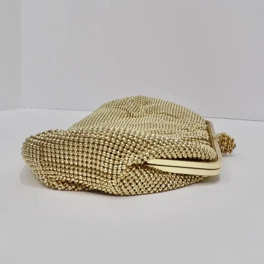 Whiting & Davis Gold Chainmail Clutch
