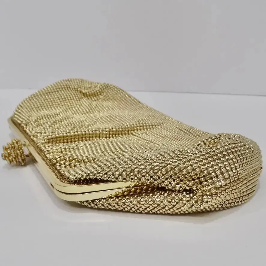 Whiting & Davis Gold Chainmail Clutch