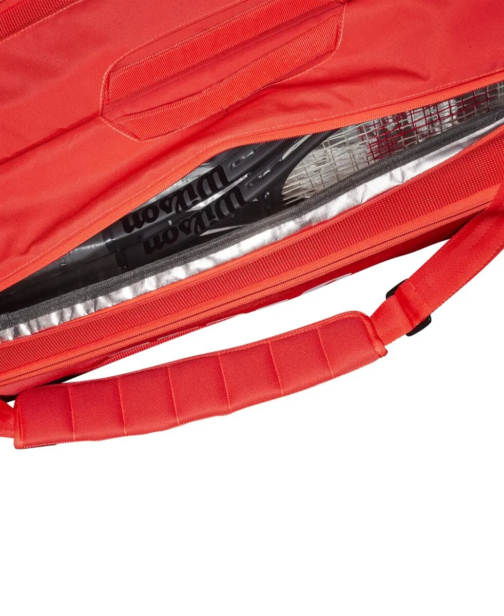 Wilson Super Tour 9 Racquet Bag (Red)