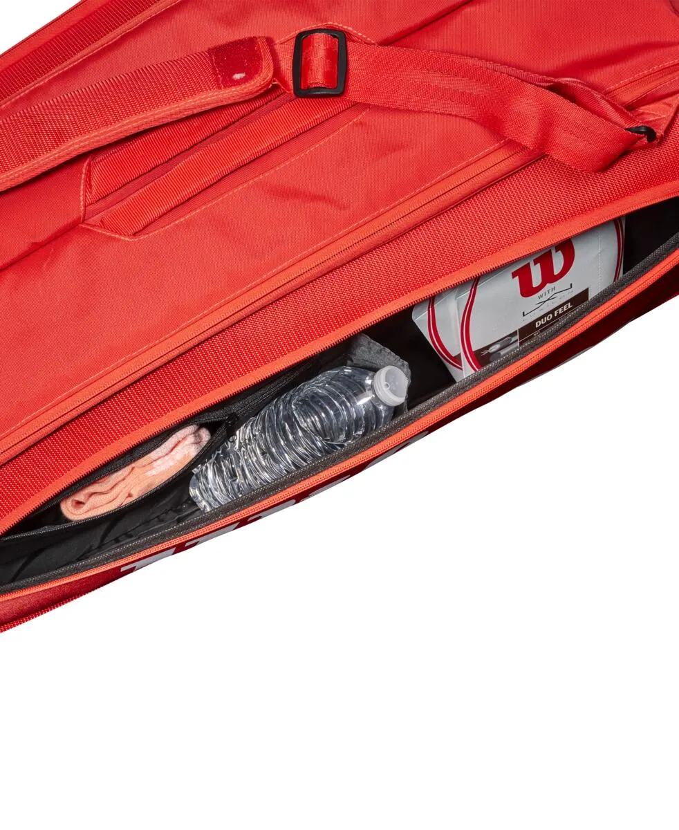 Wilson Super Tour 9 Racquet Bag (Red)