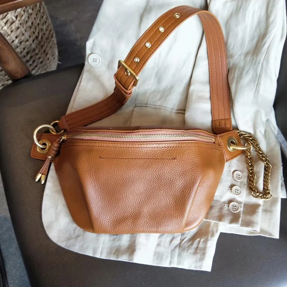 Women's Luxury Genuine Leather Handbag Fanny Bag Pack