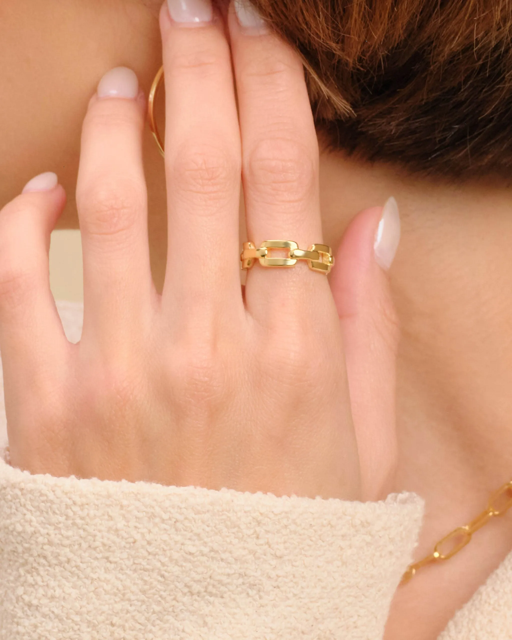 Women's Paperclip Ring - Gold