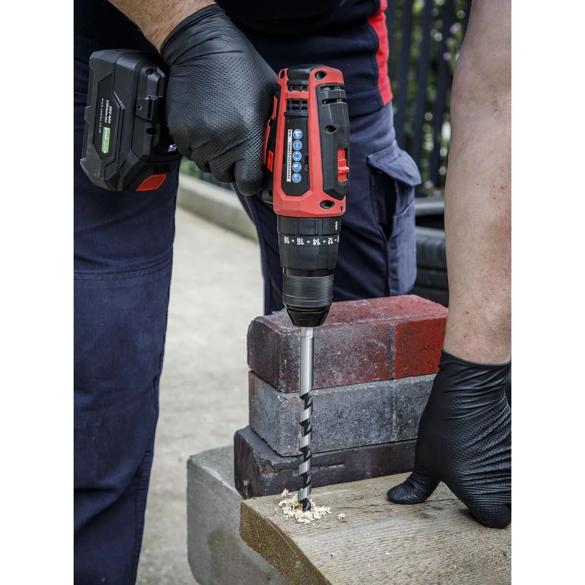 Worksafe by Sealey Auger Wood Drill Bit 12mm x 235mm
