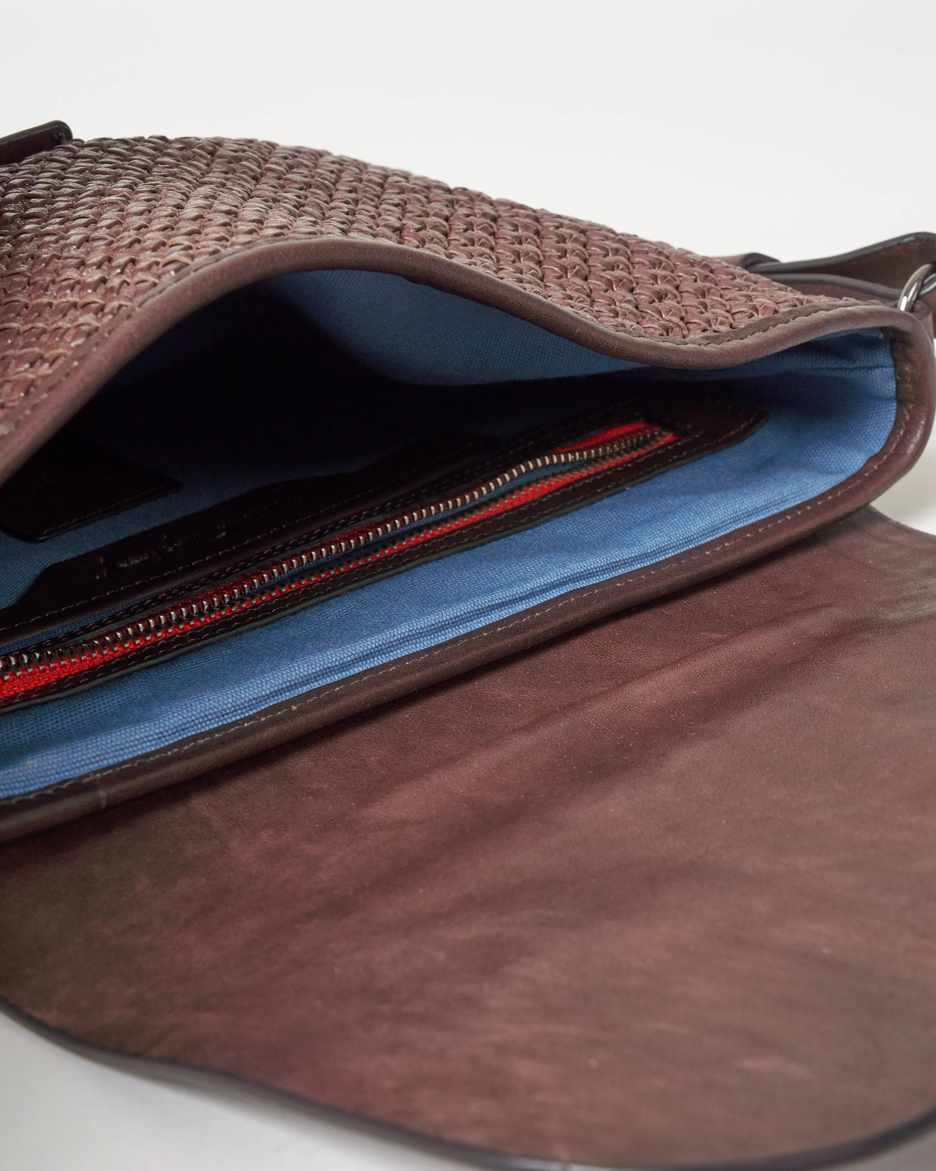 woven crossbody - ebano