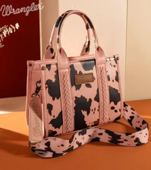 Wrangler Cow Print Concealed Carry Tote/Crossbody