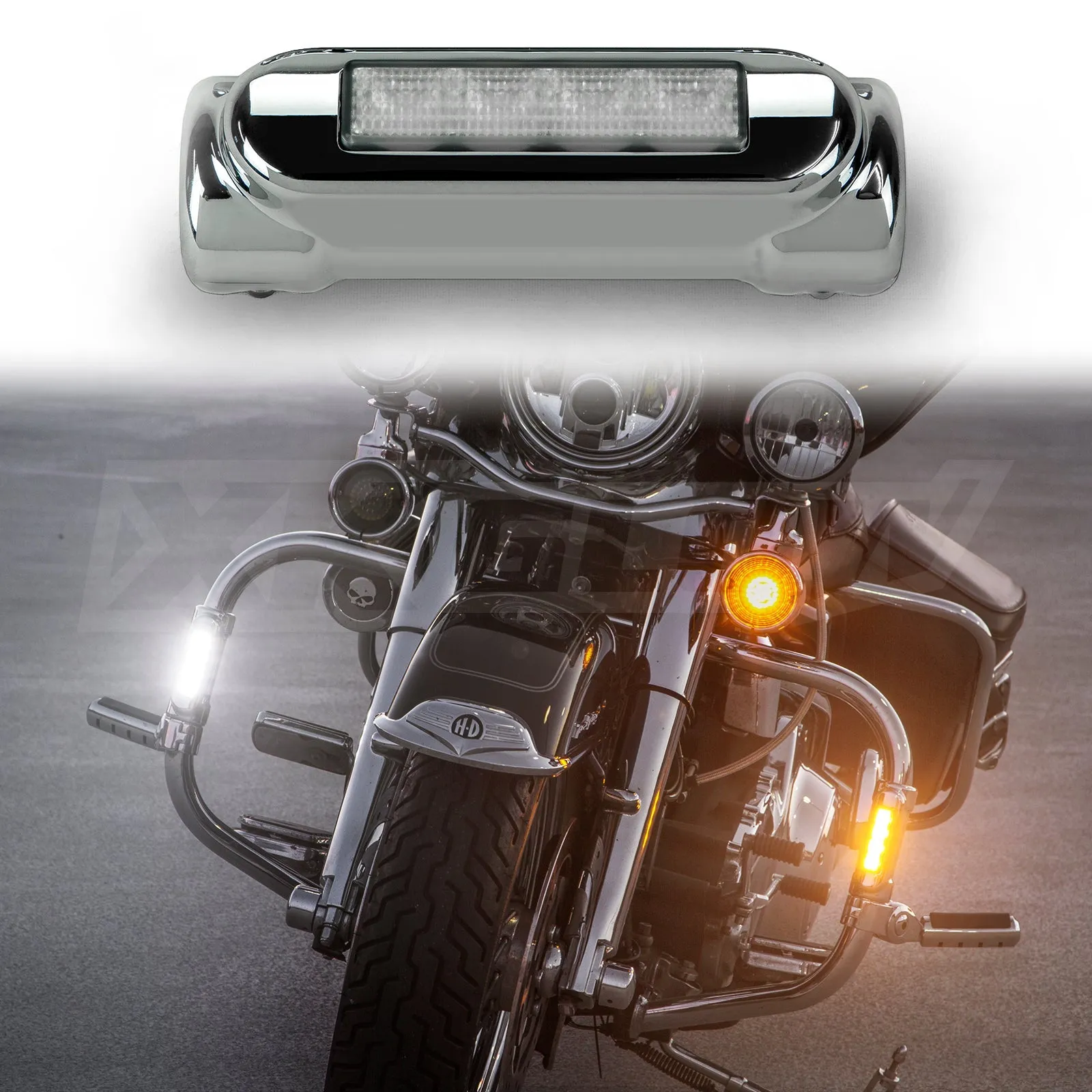 XK GLOW XK034014-W Motorcycle LED Highway Bar Lights