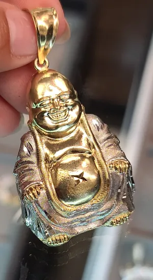 Yellow Gold Buddhist Pendant