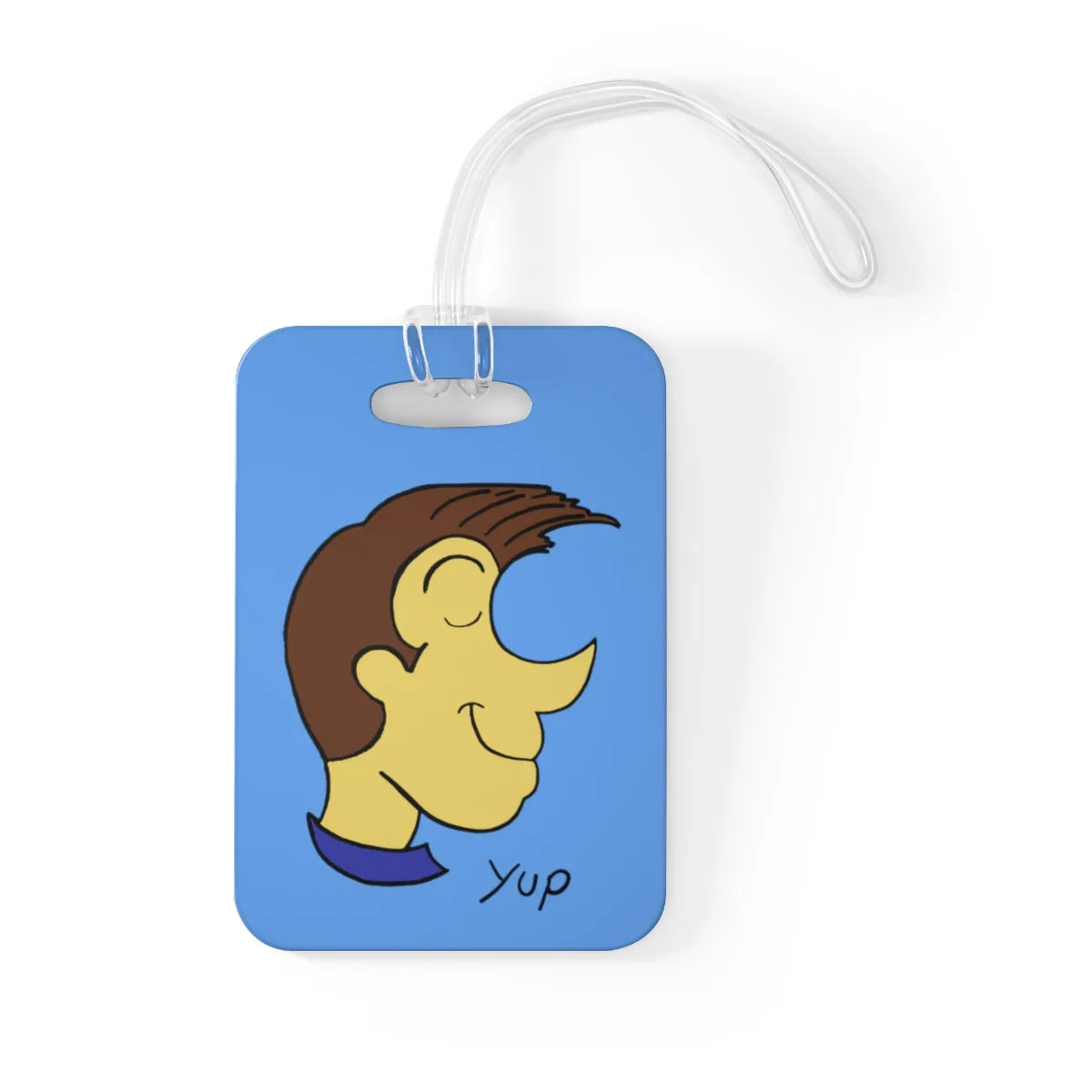 Yup light blue Bag Tag